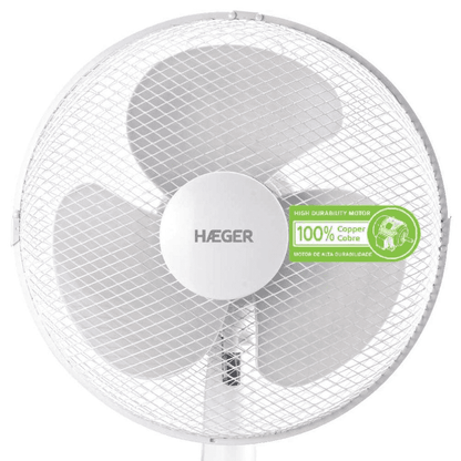Ventoinha de Mesa Haeger Little Wind | 30 cm, 40 W, 3 Velocidades, Oscilação 90º