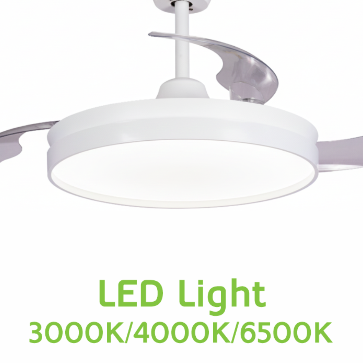 Ventoinha de Teto HAEGER Bright White | 66W, 106,5cm, 6 Velocidades
