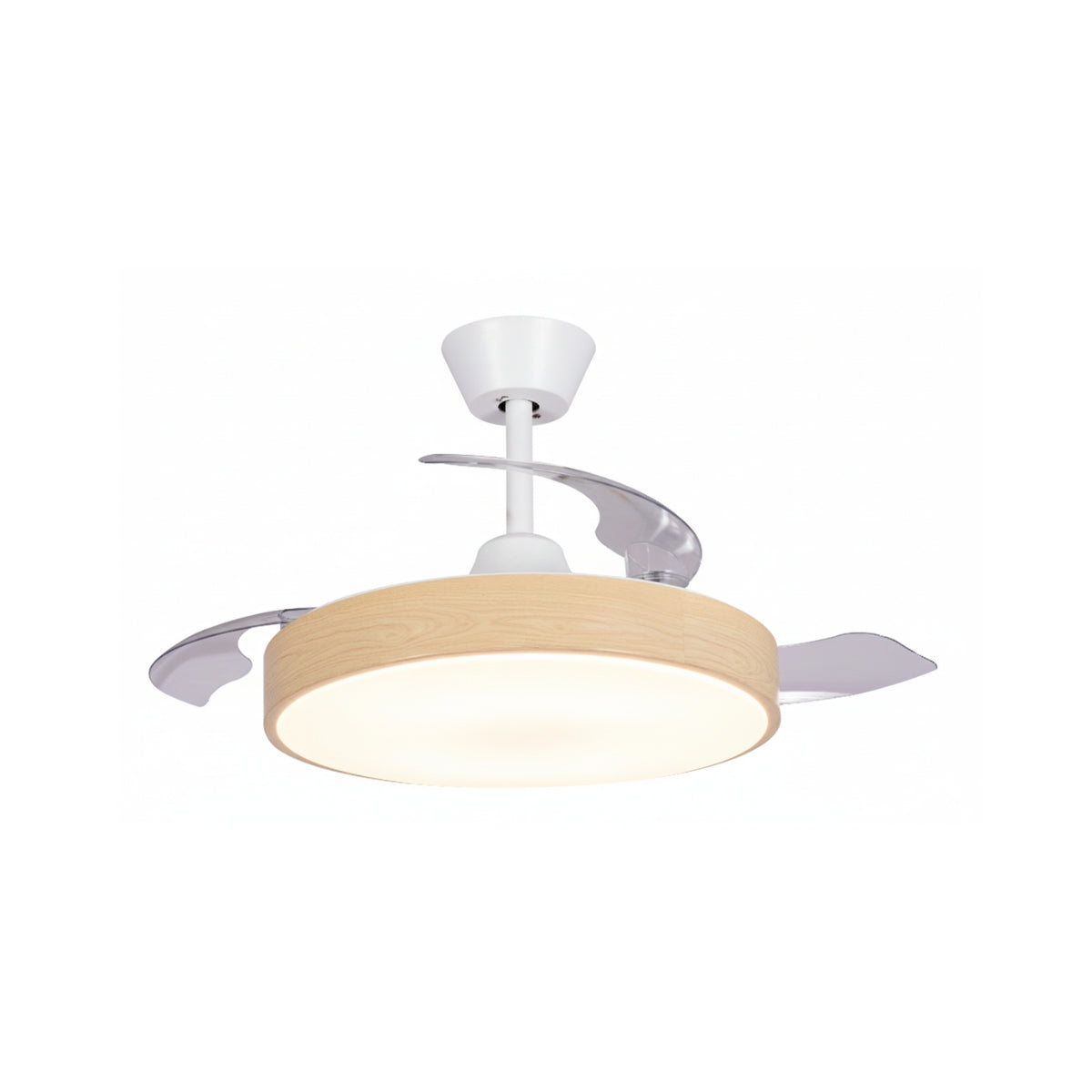 Ventoinha de Teto HAEGER Bright Wood | 66w, 7 M2, Lâminas Retráteis