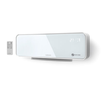 Aquecedor de Parede Haeger Ishine | 2000W, Cerâmico, Controlo Remoto