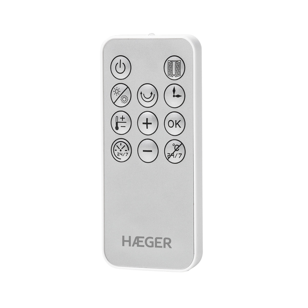 Aquecedor de Parede Haeger Ishine | 2000W, Cerâmico, Controlo Remoto