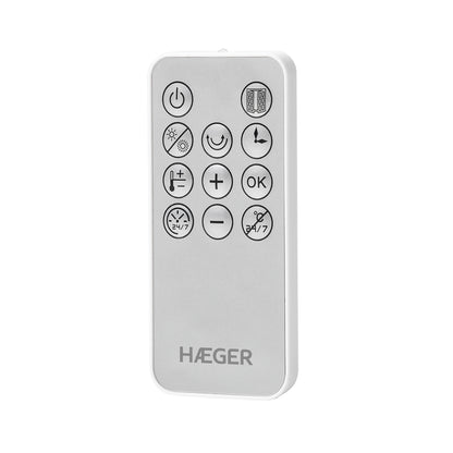 Aquecedor de Parede Haeger Ishine | 2000W, Cerâmico, Controlo Remoto