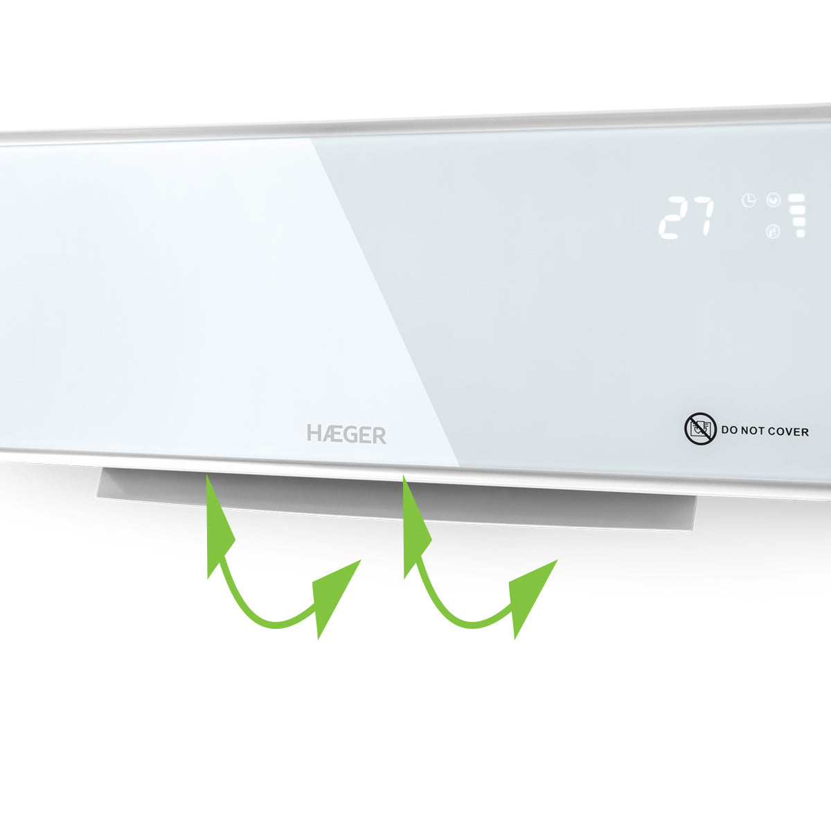 Aquecedor de Parede Haeger Ishine | 2000W, Cerâmico, Controlo Remoto
