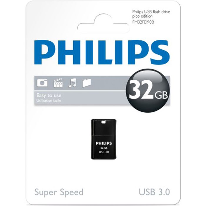 Pen USB PHILIPS FM32FD90B/00 | 32GB, USB 3.0, Pico Edition
