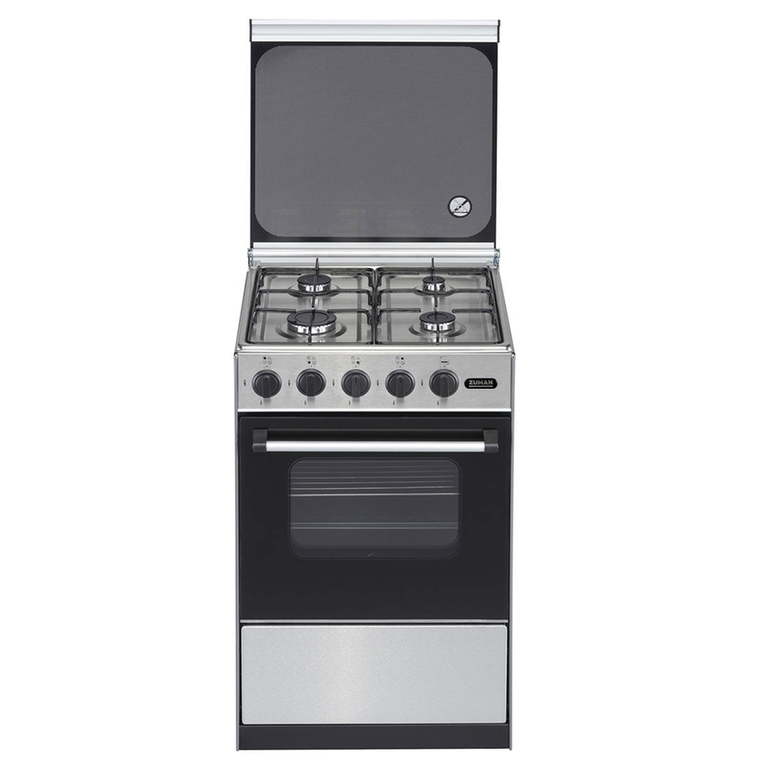 Fogão a Gás Zuman FQ42002X | 4 queimadores, Forno a Gás, 54L