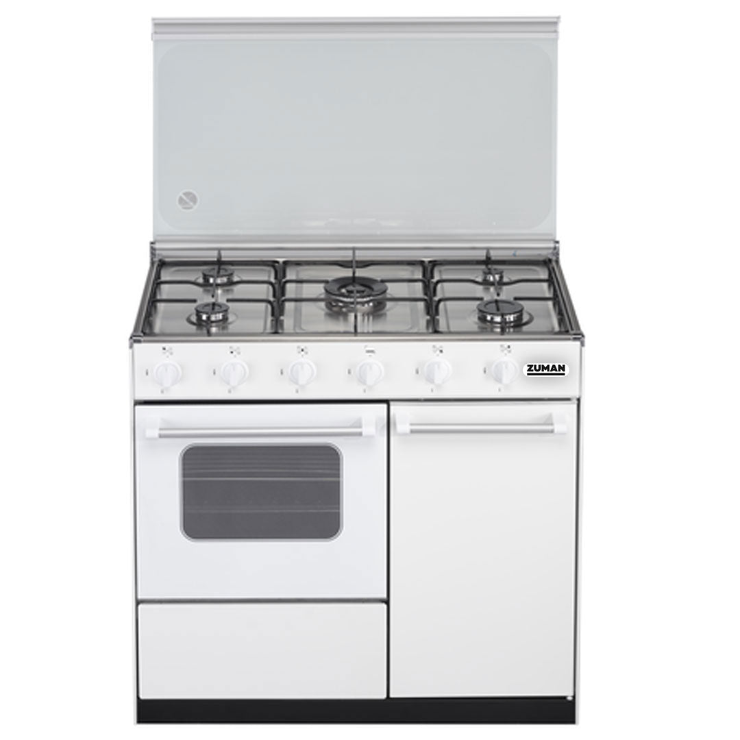 Fogão a Gás Zuman FQ52002BR | 5 queimadores, Forno a Gás 54L, Inox