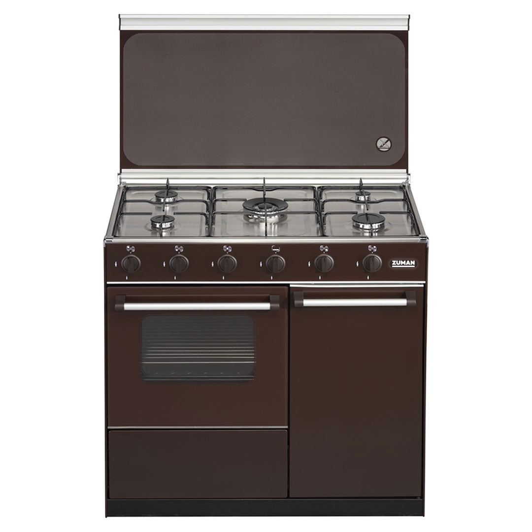 Fogão a Gás Zuman FQ52002CT | 5 queimadores, Forno a Gás, 54L