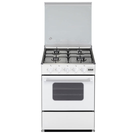 Fogão a Gás Zuman FQ62012BR | 4 queimadores, Forno a gás 54L