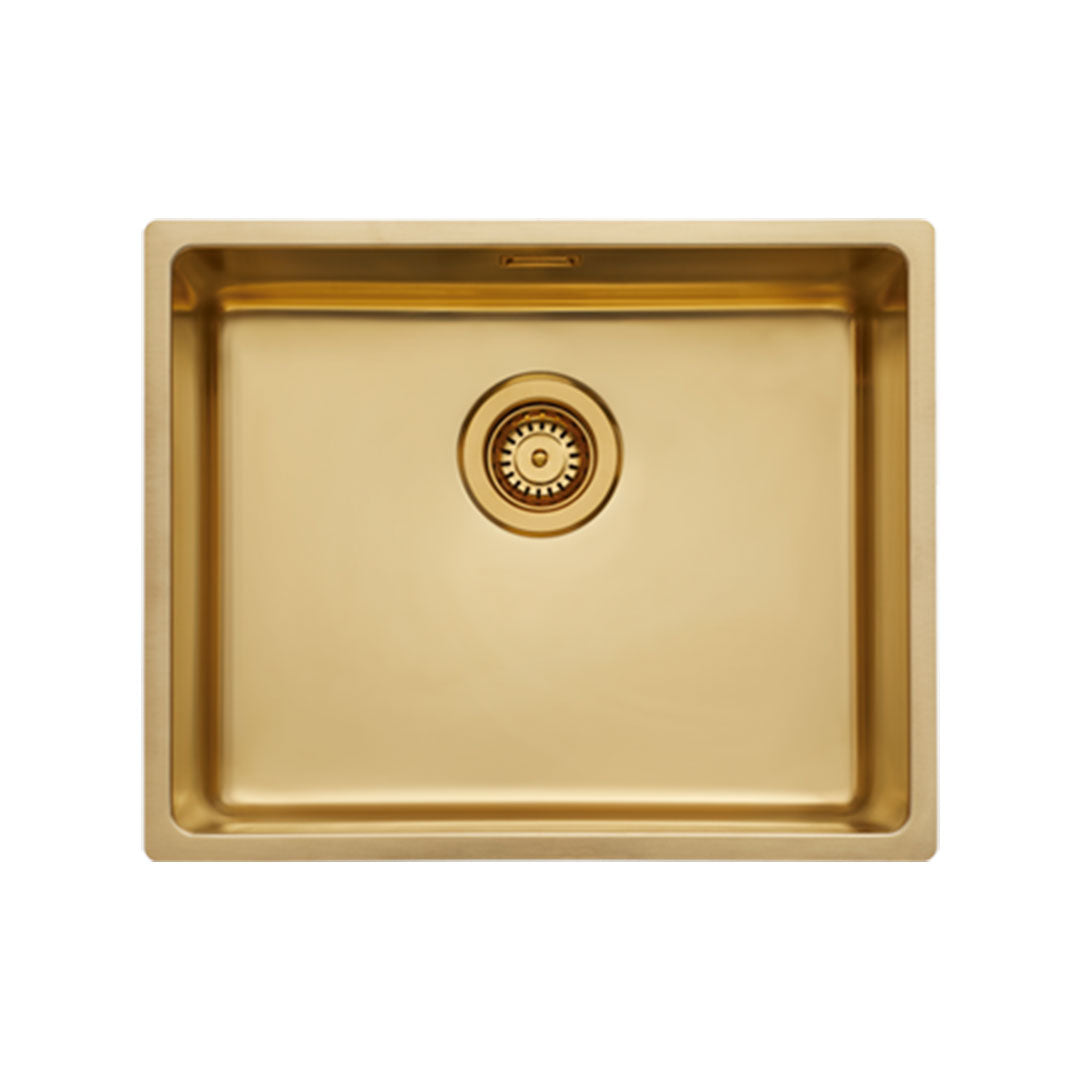 Lava-Loiça FRASA Lody 50 U/F | Inox 304, Gold PVD, 1 Cuba