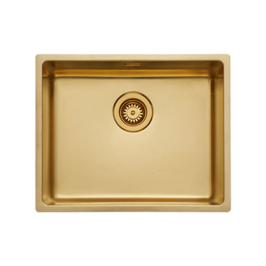 Lava-Loiça FRASA Lody 50 U/F | Inox 304, Gold PVD, 1 Cuba