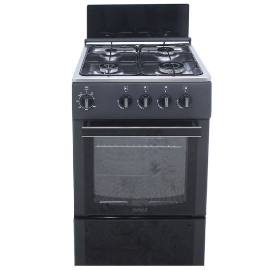 Fogão a Gás JUNEX FS652PB | 4 queimadores, forno a gás, 46L
