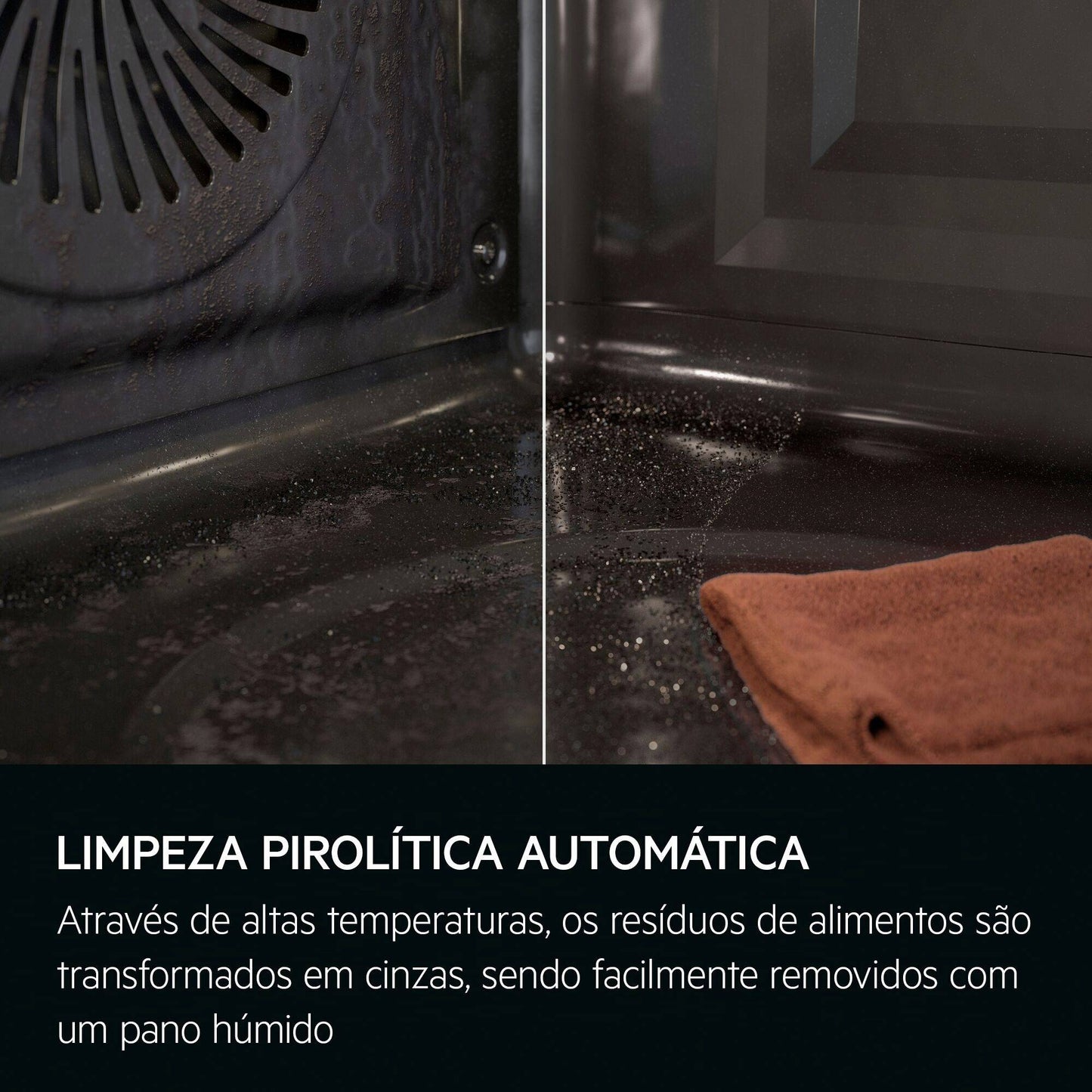 Forno Elétrico AEG GU5PB43FSM | 72L, Pirólise, A++