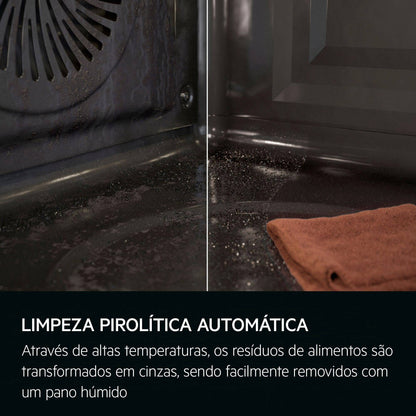 Forno Elétrico AEG GU5PB43FSM | 72L, Pirólise, A++