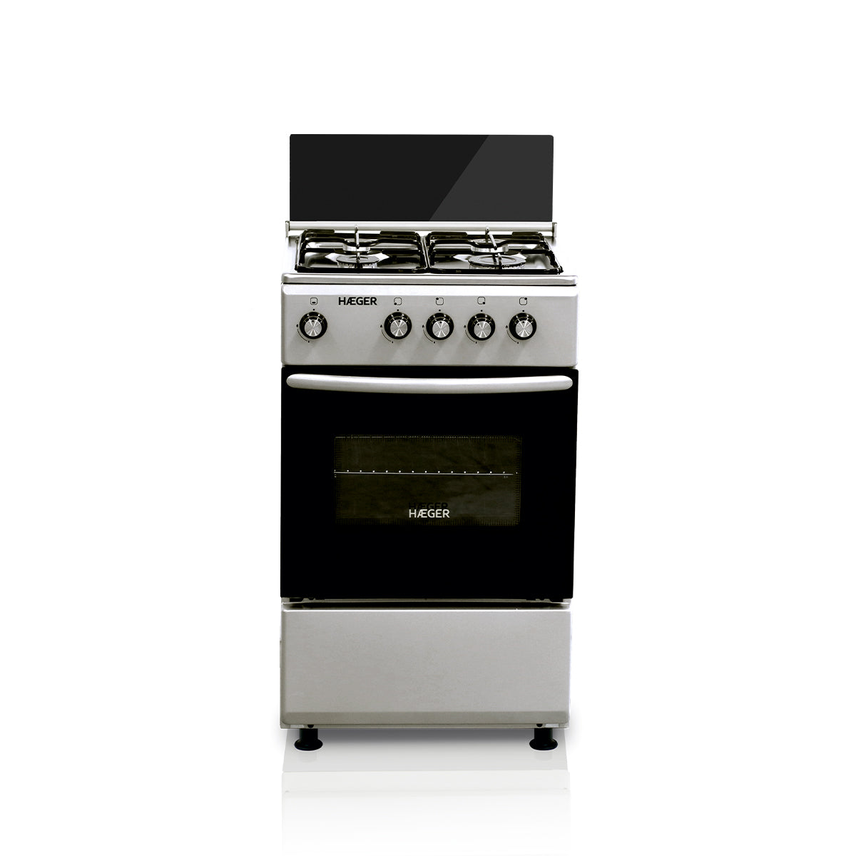 Fogão a Gás HAEGER GCSS5006D | 4 queimadores, Forno a gás, 46L