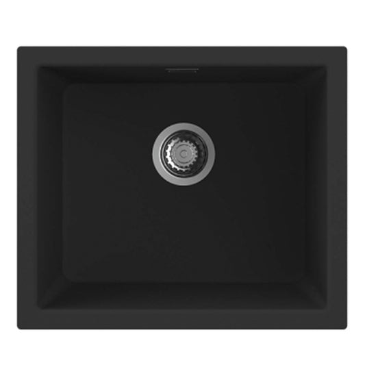 Lava-loiça NODOR NorGranite 45.40 1B BK | Quartzo, Undermount, Preto