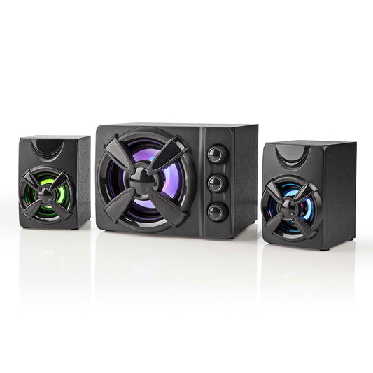 Coluna Nedis 2.1 | 33W, Subwoofer, LED