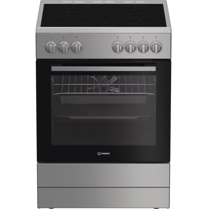 Fogão Indesit I6V5PMS | Vitrocerâmica, 4 Zonas, forno 66L, A