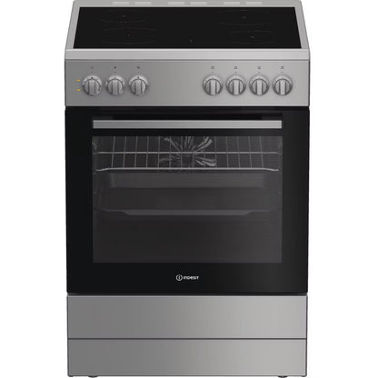 Fogão Indesit I6V5PMS | Vitrocerâmica, 4 Zonas, forno 66L, A