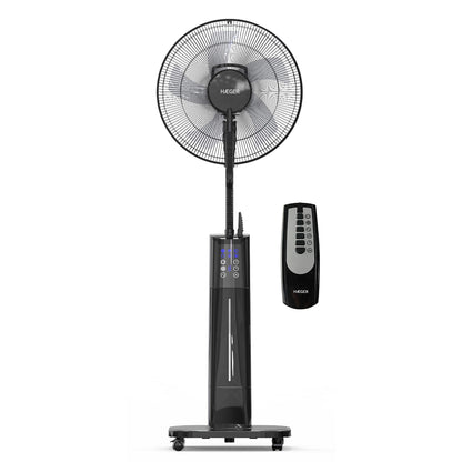 Ventoinha Digital com Humidificador Haeger Black Mist II | 70 W, 3 Velocidades, Controlo Remoto