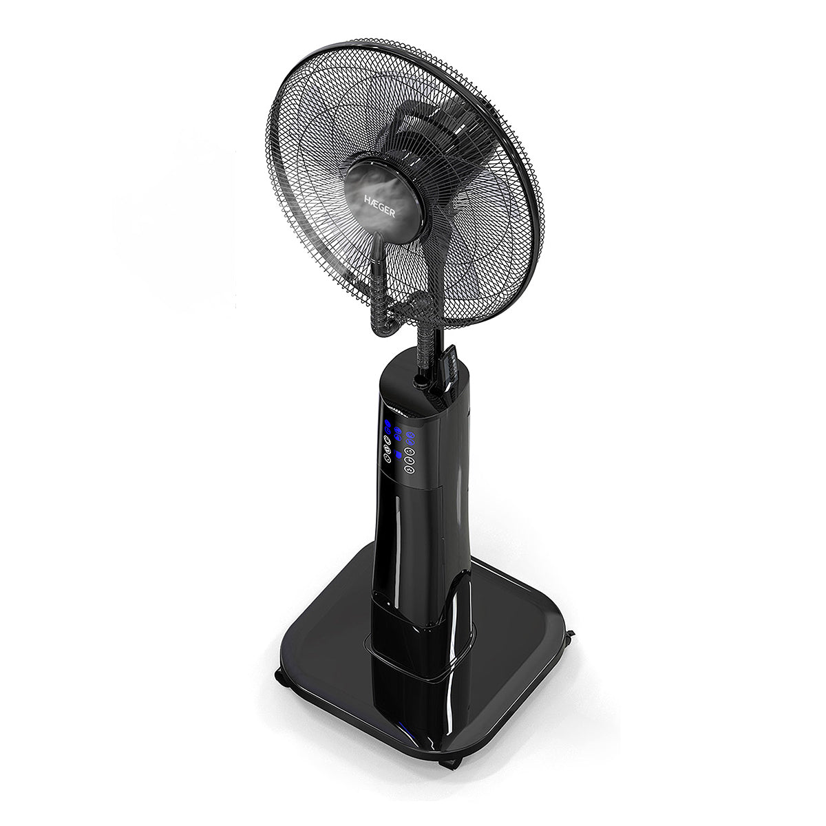 Ventoinha Digital com Humidificador Haeger Black Mist II | 70 W, 3 Velocidades, Controlo Remoto