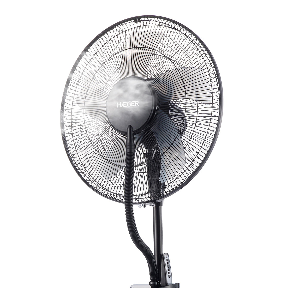 Ventoinha Digital com Humidificador Haeger Black Mist II | 70 W, 3 Velocidades, Controlo Remoto