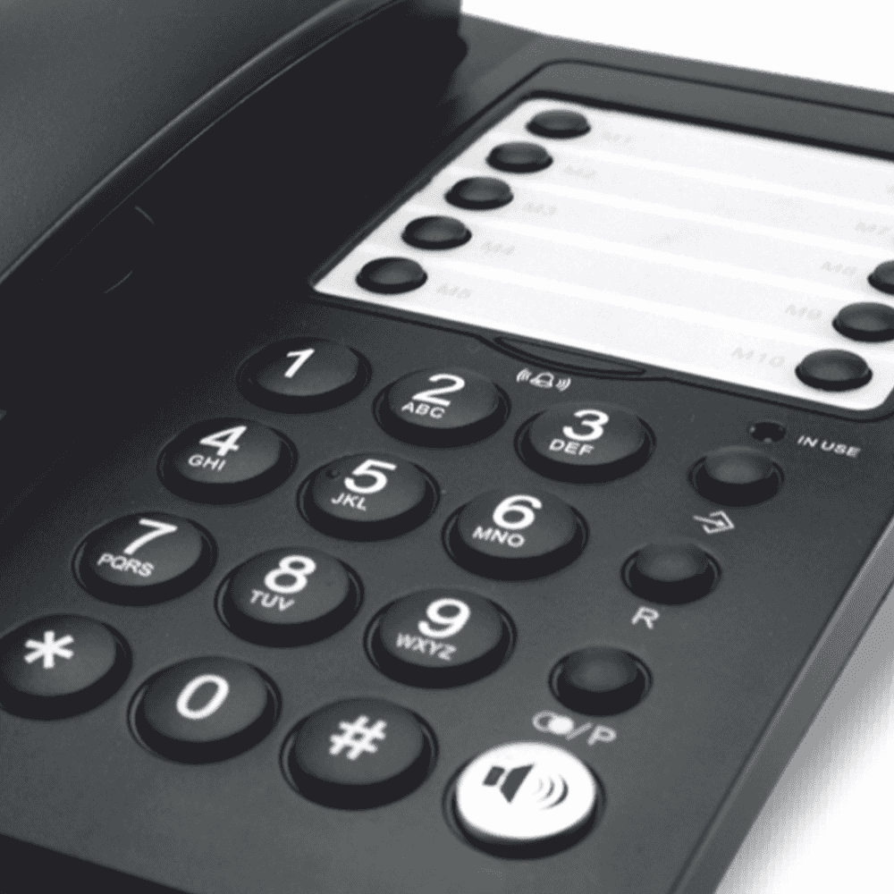 Telefone com Fio Haeger Office | 10 Memórias, Mãos Livres, Funções Diversas