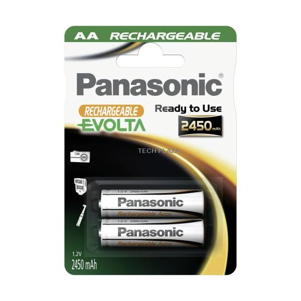 Pilha Recarregável AA Panasonic Evolta HHR-3XXE | 2450mAh NiMH