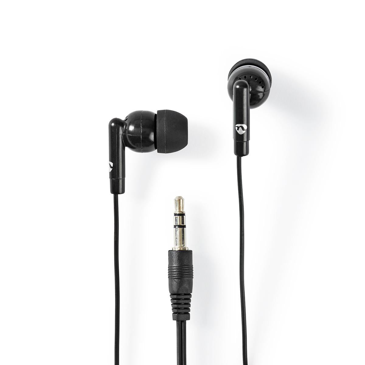 Auriculares Nedis HPWD1000BK | Jack 3.5mm, 1.2m, 10mm