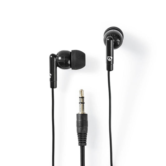 Auriculares Nedis HPWD1000BK | Jack 3.5mm, 1.2m, 10mm