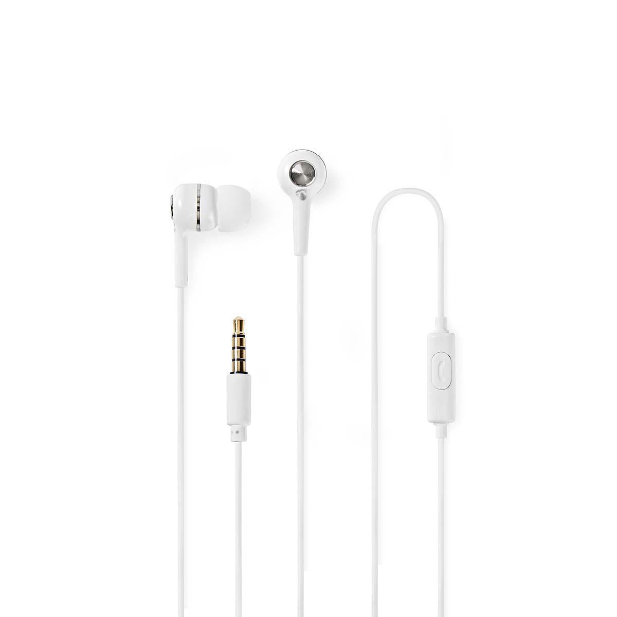 Auricular Nedis HPWD2020WT | In-ear, Jack 3.5mm, 1.2m
