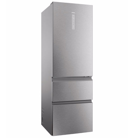 Frigorífico Combinado Haier HTW5618CNMG | 360L, No Frost, Inox