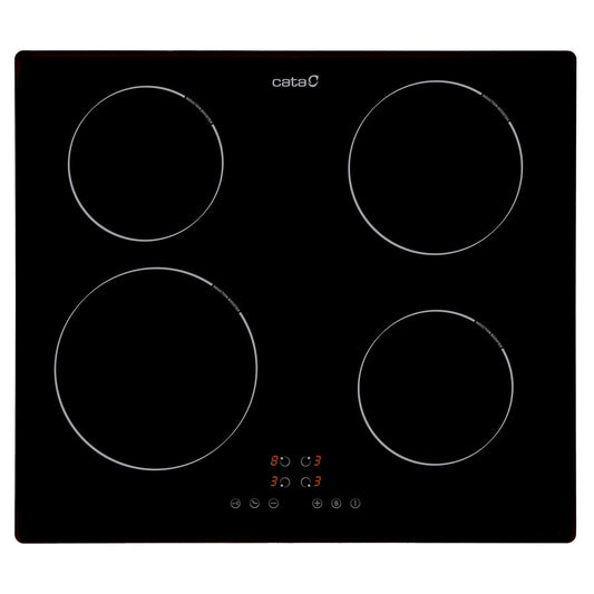 Placa Indução CATA IB6304BK | 4 Zonas, 7000W, Preto