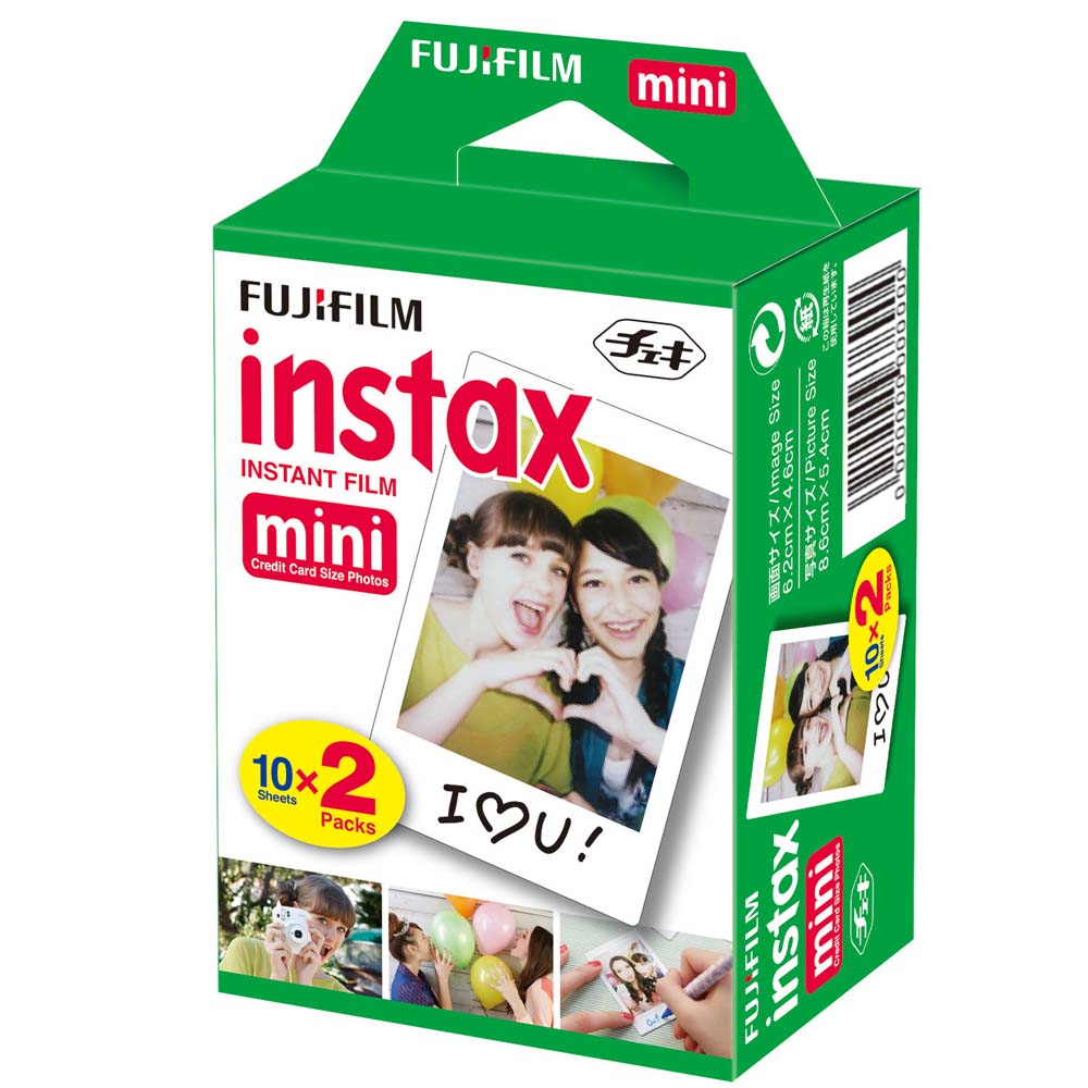 Filme Instantâneo FUJIFILM instax mini | 20 Fotos, ISO 800, Brilhante
