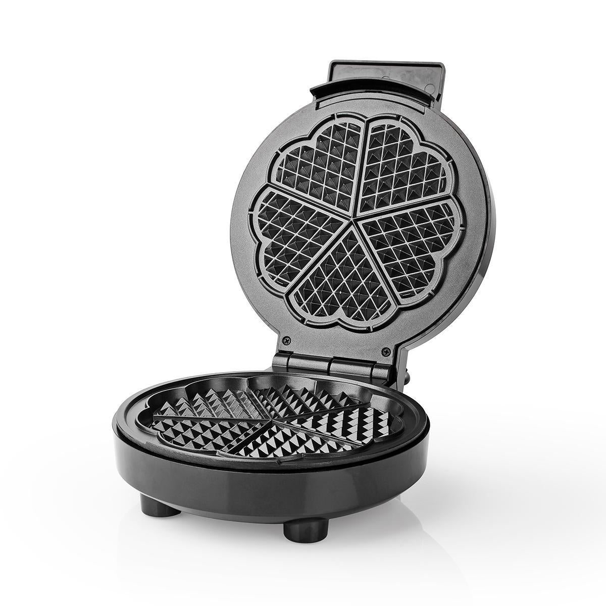 Máquina de Waffles Nedis KAWP100BK | 1000W, 19cm, Antiaderente