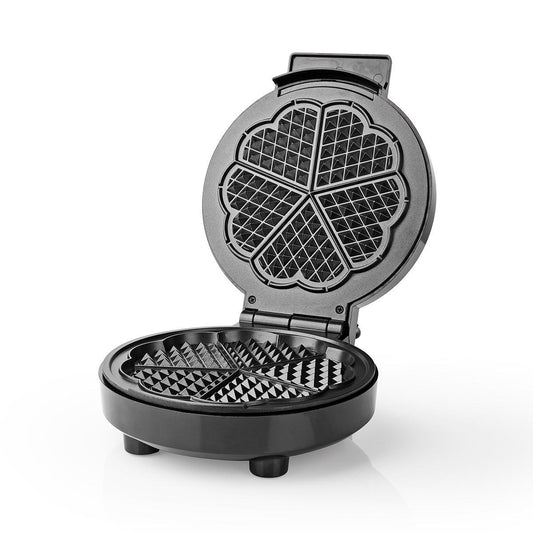 Máquina de Waffles Nedis KAWP100BK | 1000W, 19cm, Antiaderente