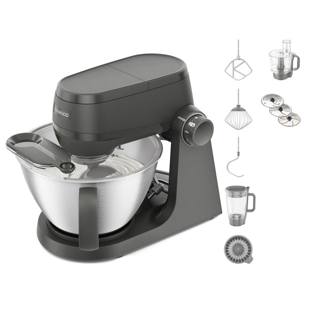 Robot de Cozinha Kenwood KHC30.050GY | 1000W, Taça Inox, 4.3L