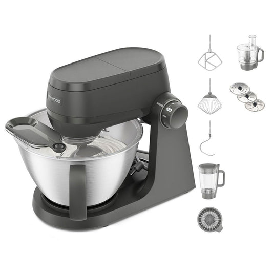 Robot de Cozinha Kenwood KHC30.050GY | 1000W, Taça Inox, 4.3L