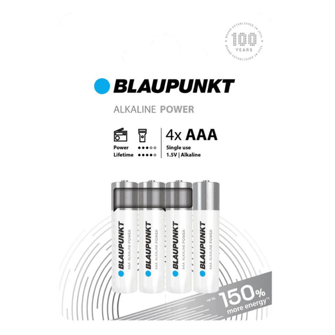 Pilha Alcalina AAA Blaupunkt LR03BPO4CP | 1.5V, Pack de 4