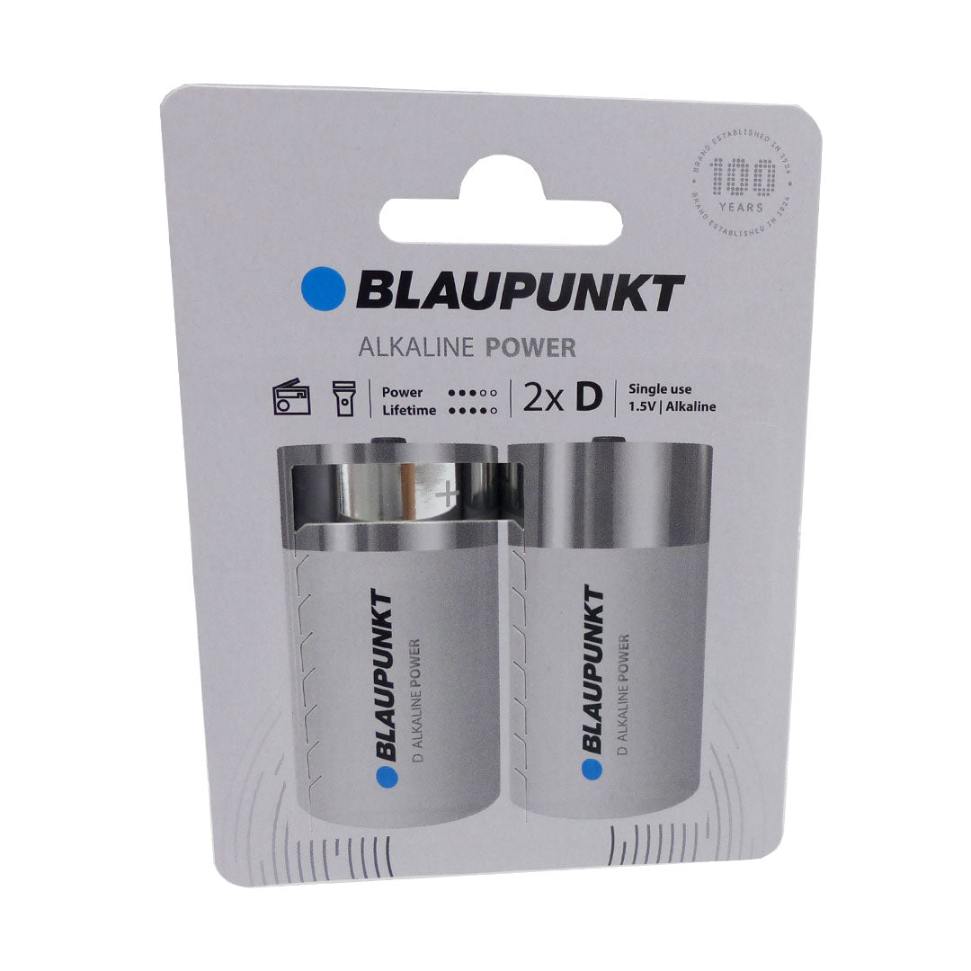 Pilha Alcalina D Blaupunkt LR20BPO2CP | 1.5V, Pack 2 Unidades