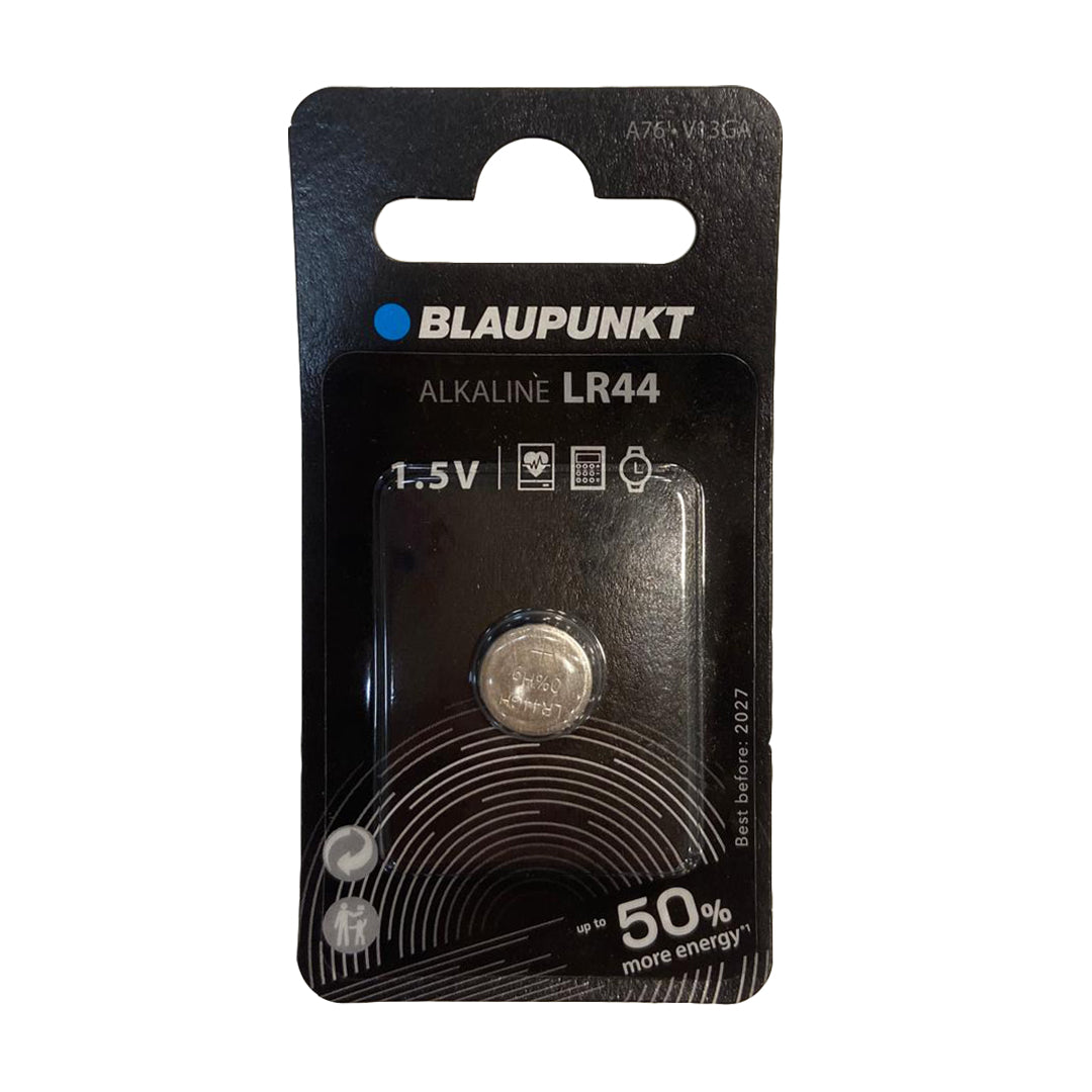 Pilha Alcalina Botão Blaupunkt LR44 | 1,5V, Não Recarregável