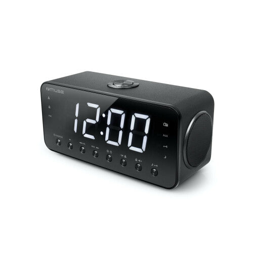 Rádio Despertador MUSE M-192 CR | Ecrã Jumbo, Alarme Duplo, USB