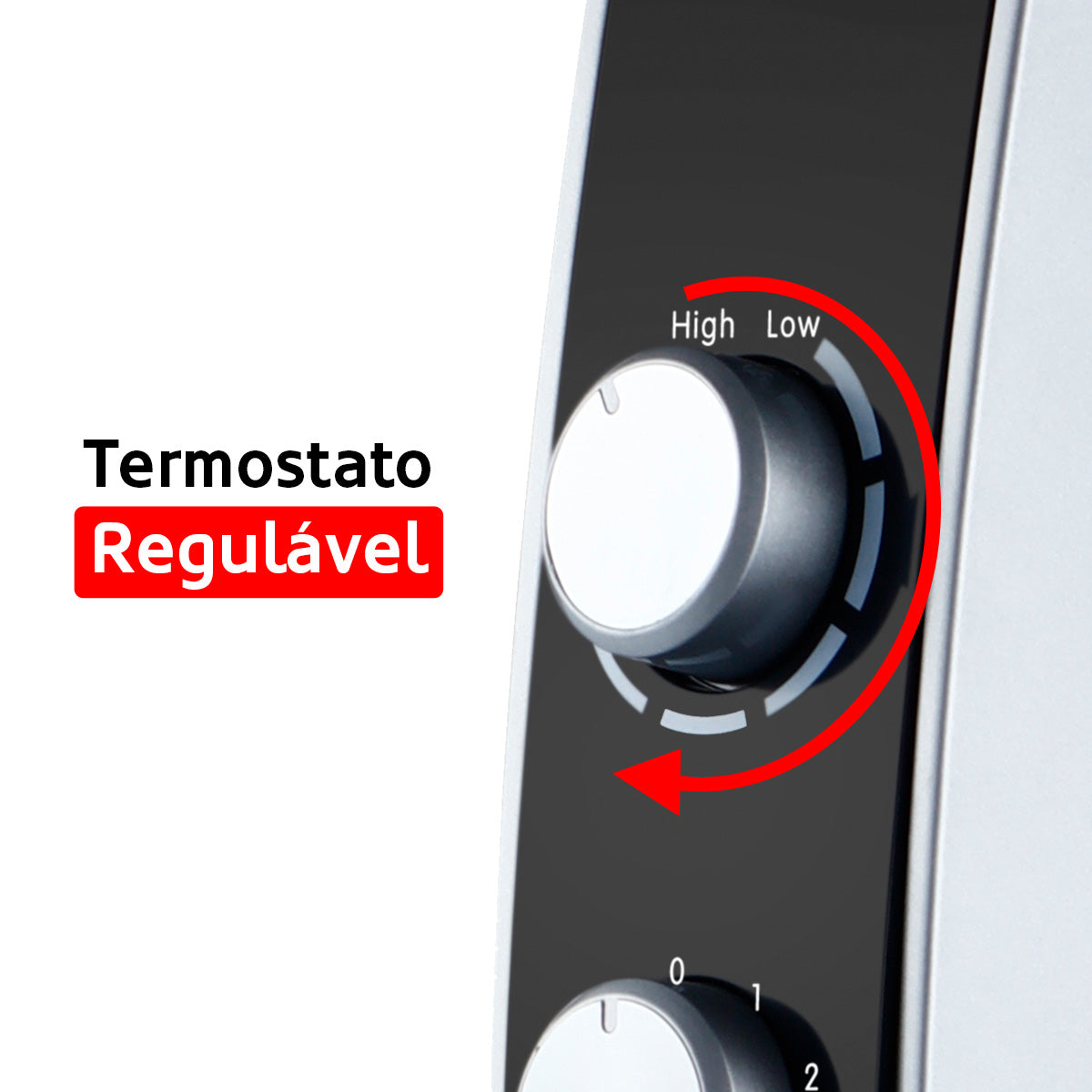 Aquecedor Haeger Top Mica | 2000W, Termostato