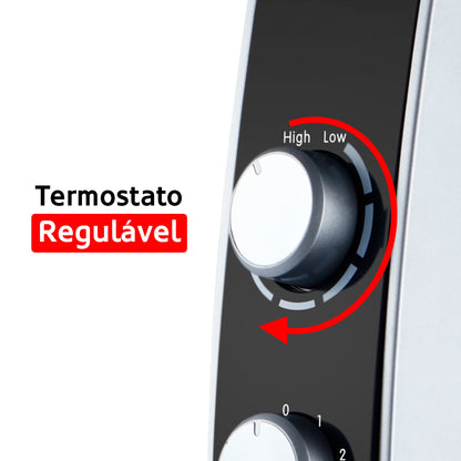 Aquecedor Haeger Top Mica | 2000W, Termostato