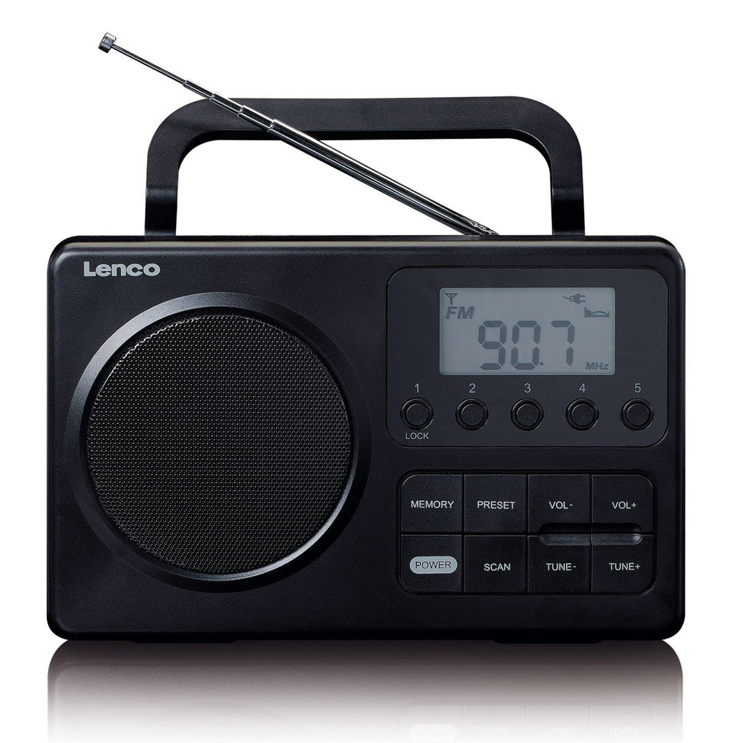 Rádio FM Portátil NEDIS MPR-035BK | Visor LCD 2,5", Preto