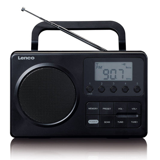 Rádio FM Portátil NEDIS MPR-035BK | Visor LCD 2,5", Preto