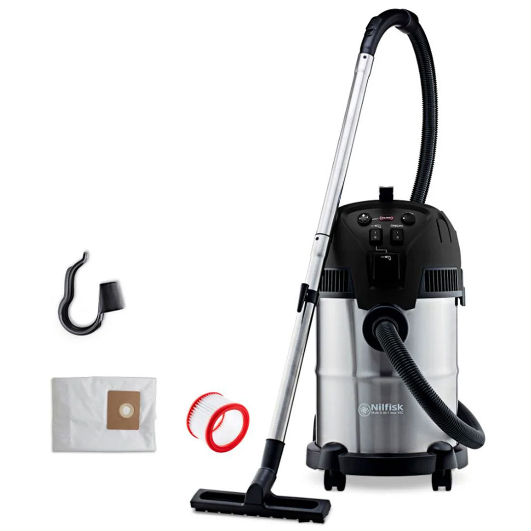 Aspirador Nilfisk Multi II 1400W | 30L, 1400W, Água e Pó