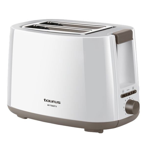 Torradeira Taurus 2 Ranhuras Branca | 750W, 7 níveis, 2 fatias