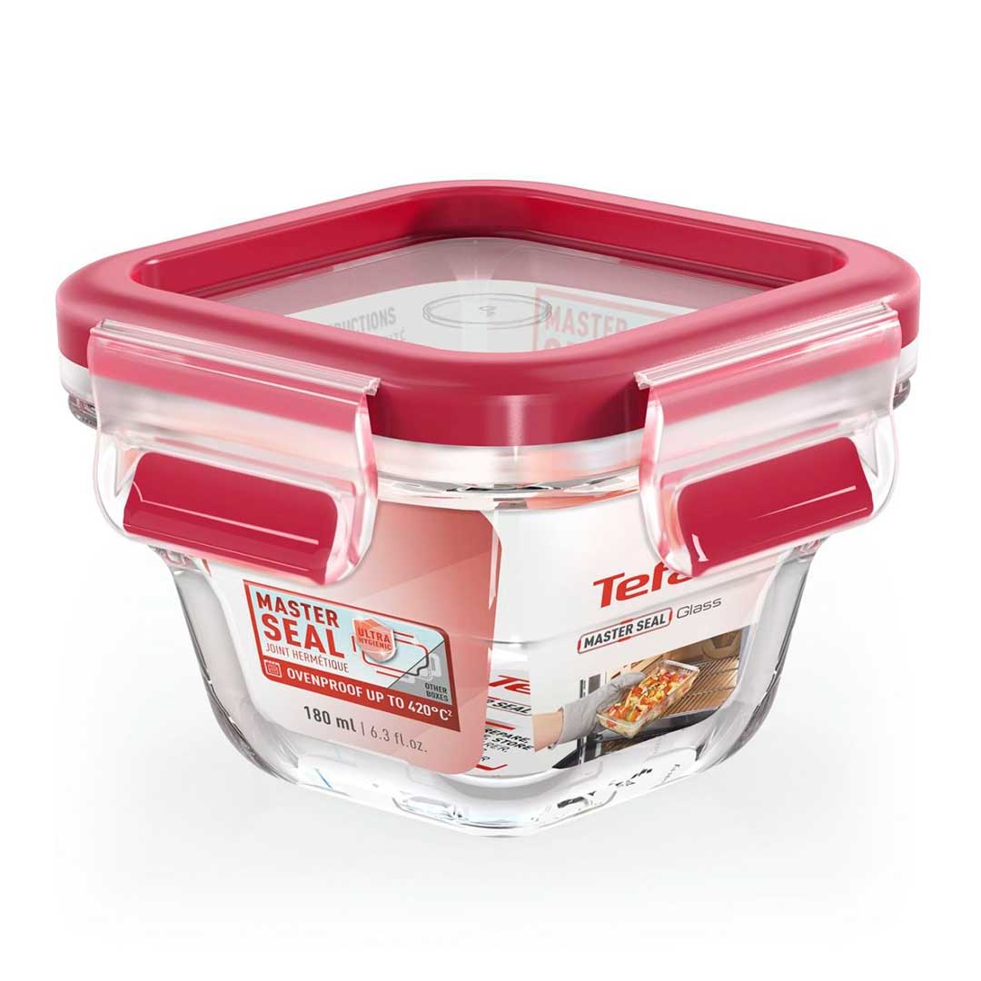 Caixa de Vidro Tefal Masterseal 180ml | Hermético, Frio, Forno