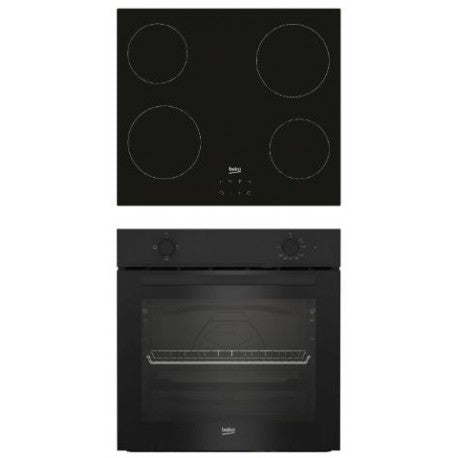 Pack Encastre Beko BBSC11020B | Forno e Placa Preto