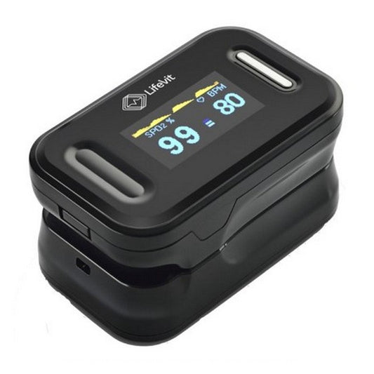 Oxímetro de Pulso LIFEVIT OL650 | SpO2, BPM, Ecrã LCD